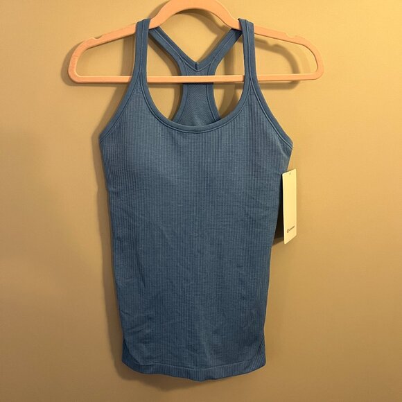 NWT Lululemon Ebb to Street Tank - Pool Party Blue - Size 8 - Picture 3 of 6